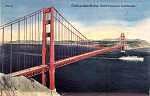 SF39 - San Francisco - Golden Gate Bridge (1) - Edi��o an�nima Foto de Redwood Empire Assm - Dim. 13,7x8,8 cm - Col. Am�lcar Monge da Silva (1940)