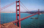 N� 5P89048 - San Francisco - Golden Gate Bridge (7) - Editor Smith Novelty Co, San Francisco - Dim. 14x9 cm - Col. Am�lcar Monge da Silva (- Adquirido em 1979)