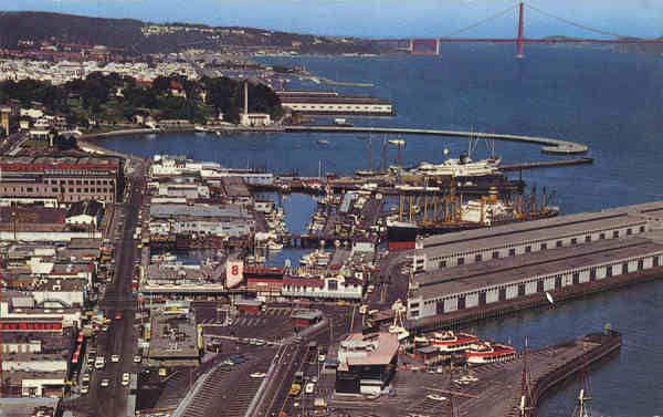 N� C16609 - San Francisco - Fisherman's Wharf (2) - Editor E.F.Clemente, San Francisco - Circulado em 1979 - Dim. 14x8,9 cm - Col. Am�lcar Monge da Silva (Adquirido em 1979)