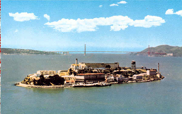N� C584 - San Francisco - Alcatraz (2) - Editor Smith Novelty Co, San Francisco - Dim. 14x9 cm - Col. Am�lcar Monge da Silva (- Adquirido em 1979)