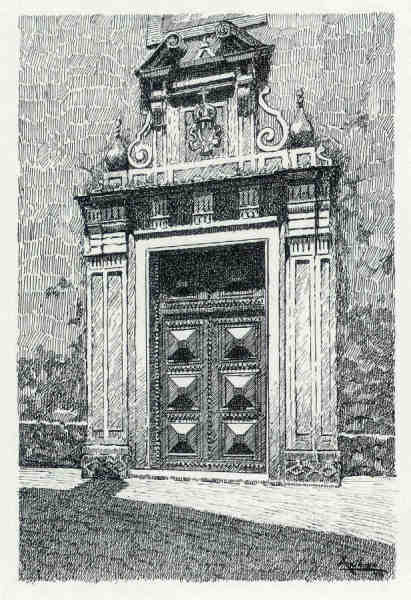 N� 20 - Igreja de Nossa Senhora da Piedade - Desenho de Ars�nio da Ressurrei��o - Edi��o Associa��o de Estudos e Defesa do Patrim�nio Hist�rico-Cultural de Santar�m - 1990  - Dim. 10,5x15,1 cm - Col. Miguel Soares Lopes