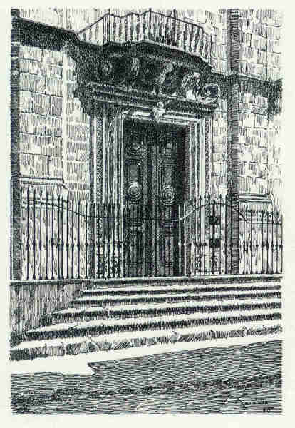 N� 26 - Igreja da Miseric�rdia - Desenho de Ars�nio Ressurrei��o - Edi��o Associa��o de Estudos e Defesa do Patrim�nio Hist�rico-Cultural de Santar�m - 1990  - Dim. 10,5x15,1 cm - Col. Miguel Soares Lopes