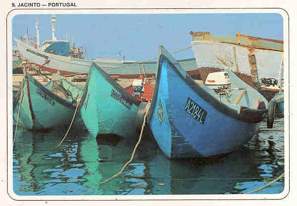 N.� 3363 - S. Jacinto Aveiro Pormenor da Ria - Ed. �ncora - S/D - Dim.15x10,5 cm - Col. M�rio Silva.