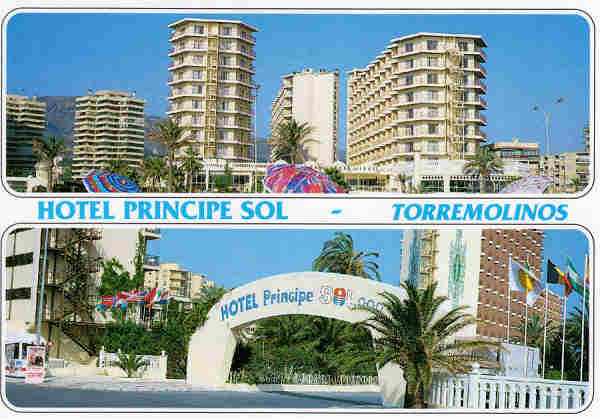 Ref 1002 - Hotel Principe - Ed. Comercial Regalosol, A .S.L. Torremolinos - Dim.15x10,4 cm - Col. M�rio Silva