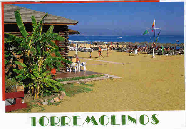 Ref. 1363-csp - Costa del Sol- Playa del Bajoncillo - Foto Jos� Barea Ed. Ediciones A.M. - Dim. 15,4x10,5 cm - Col. M�rio Silva