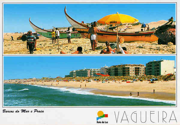 N.� 74 - VAGUEIRA VAGOS Barcos do Mar e Praia - Ed. Artes Graficas - SD - Dim. 15x10,5 cm. - Col. M�rio Silva.