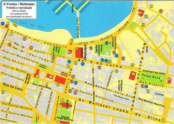 SN - Planta do Mindelo - Ed. Informa��o Tur�stica Lucete Fortes - S�o Vicente tel 00238 2324267 Fortes/Reitmaier - SD - Dim. 14,8x10,5 cm - Col. Manuel B�ia (2011)