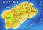 SN - Mapa - SA - Cabo Verde. Ilha de Santo Ant�o - Ed. Informa��o Tur�stica - Lucete Fortes - Mindelo - Cabo Verde - tel +238 2324267 www.bela-vista.net Cartografia: Dr. Pitt Reitmaier - SD - Dim. 14,8x10,5 cm - Col. Manuel B�ia (2011)