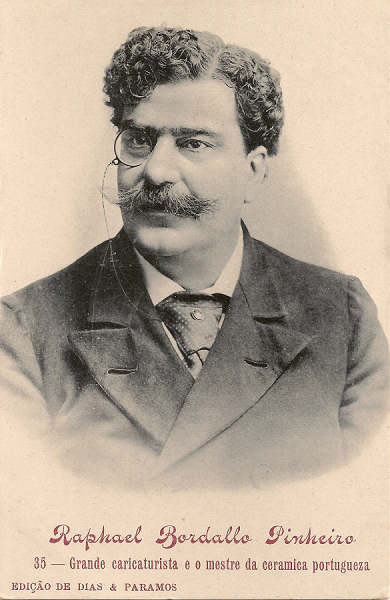 N� 35 - Portugal. Caldas da Rainha - Raphael Bordallo Pinheiro - Editor Dias e Paramos - Editado em 1905 - Dim. 9x14 cm - Col. Miguel Chaby