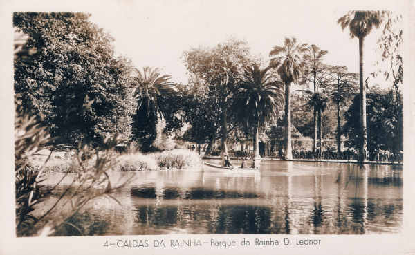 N� 4 - Portugal. Caldas da Rainha - Parque da Rainha D Leonor - Colec��o Dulia (Editado 1955) - Dim 90X140 mm - Col. Miguel Chaby