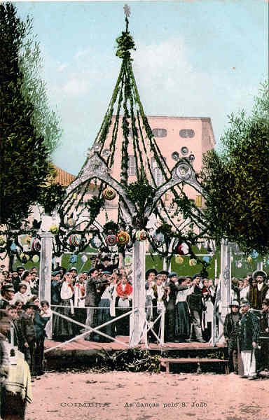 Col C, 37 - As dan�as pelo S. Jo�o - Pap. Borges, Coimbra - SD - Dim. 136x87 mm - Col. A. Monge da Silva (cerca de 1905)