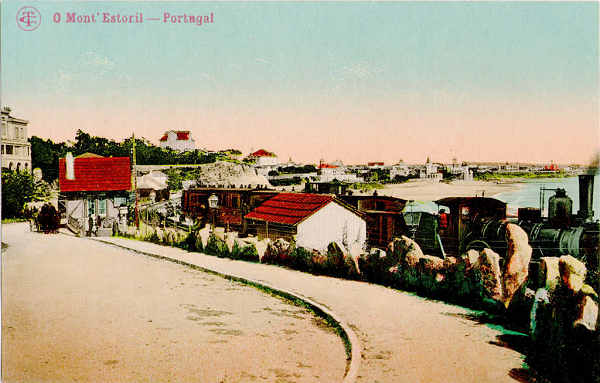 N� 1786 - Esta��o do Mont'Estoril - Edi��o Costa, Rua do Ouro, 295, Lisboa - Dim. 138x88 mm. - Col. A. Monge da Silva (cerca de 1905)