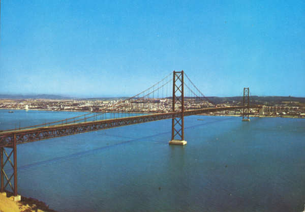 Mod. 783/L - Lisboa. Ponte Salazar sobre o Tejo - Ed. Ocaso - SD - Dim. 102x147 mm - Col. Gra�a Maia
