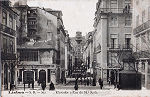 S.R. 302 - Elevador de Sta Justa - Edi��o Rocha, Lisboa - Dim. 138x90 mm - Col. A. Monge da Silva (cerca de 1905)