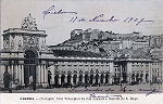N� 1166 - Arco Triumphal da Rua Augusta e Castelo de S. Jorge - Edi��o Martins & Silva, Pra�a Luis de Cam�es 35, Lisboa - Dim. 137x89 mm - Usado em 11NOV1907 - Col. A. Monge da Silva (cerca de 1905)
