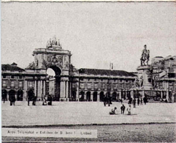 Arco triunfal e Est�tua de D. Jos� I em Lisboa