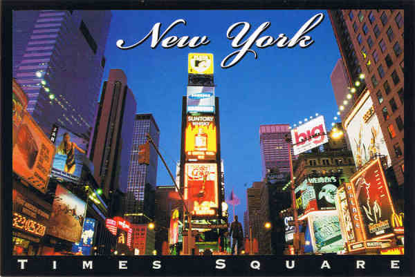 N� 5857 - Times Square - Ed. CITY MERCHANDISE INC. 228 40TH STREET, BROOKLYN, NY 11232 TEL. 718-832-2931 FAX 718-832-2939 www.citymerchandise.com Printed in China - SD - Dim. 15x10 cm - Col. F�tima Manuela B�ia (2011)