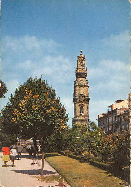 N� 73 - PORTO. Torre dos Cl�rigos - Ed. Iberix, Lisboa - SD - Dim. 148x104 mm - Col. Gra�a Maia (circulado em 1974)