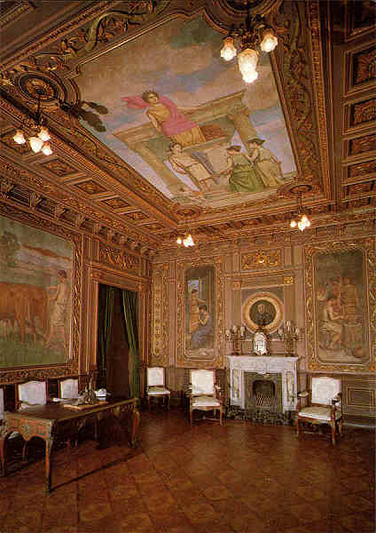 SN - Pal�cio da Associa��o Comercial do Porto. Gabinete do Presidente. Pinturas de Marques de Oliveira - Ed. da Associa��o Comercial do Porto - SD - Dim. 104x149 mm - Col. Gra�a Maia