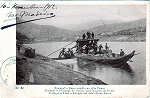 N� 51 - Barco Rebello carregado no Alto Douro - Editor correios - Dim. 140x91 mm - Usado em 10NOV1912 - Col. A. Monge da Silva (c. 1905)