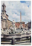 SN - Roma, Fontana Del Moro  - Editor �Casa Editrice Apollo Monaco� - Dim. 14,8x10,6 cm - Circulado em 1964 - Col. Monge da Silva