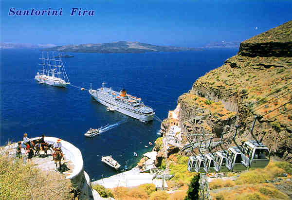 S 193 - Gr�cia SANTORINI. Fira - Ed. I. MATHIOULAKIS & Co. 1. Andromedas str., 162 31 Vyronas Athens - Greece - tel. 210 7661351 - SD - Dim. 16,1x11,1 cm - Col. F�tima B�ia (2007)