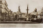 N� 18 - Cadiz. Plaza de San Juan de Dios y Ayuntamiento - Ed. Heliotipia Artistica Espanhola, Madrid - SD - Dim.15x9,9 cm - Col. M. Soares Lopes