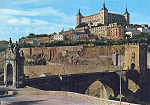 N� 1306 - Toledo, Puente Alcantara e Alcazar - Ediciones J�lio de la Cruz, Toledo - Dim. 150x105 mm  - Col. A. Monge da Silva (c. 1985)