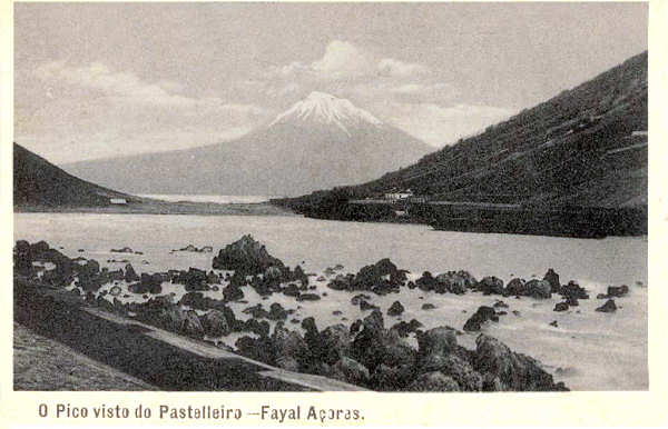 SN - O Pico visto do Pastelleiro - Edi��o da Livraria d' O Telegrapho, Horta - Dim. 139x90 mm - Col. A. Monge da Silva (c. 1910)