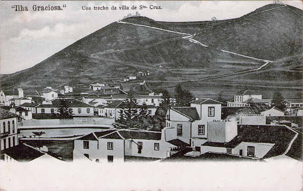 N� 3042 - Um trecho da villa de Santa Cruz - Editor desconhecido - Dim. 140x88 mm - Col. A. Monge da Silva (c. 1910)