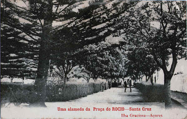 SN - Villa de Santa Cruz, uma alameda da Pra�a do Rocio -  Editor desconhecido - Dim. 140x89 mm - Col. A. Monge da Silva (c. 1910)