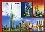 N� 7 - United Arab Emirates - The New Face of Dubai Burj Khalifa (Left) - Ed. Awni - Hadarah - P. O. Box 7822, DUBAI. Tel. (050) 6253986 - SD Dim. 16,8x12 cm - Col. F�tima M. B�ia (2012).