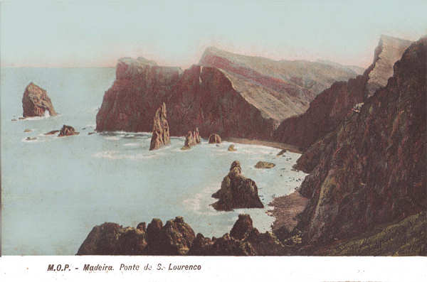 SN - Ponta de S. Louren�o (1) - Editor M.P.O. - Dim. 139x92 mm - Col. A. Monge da Silva (c.1910)
