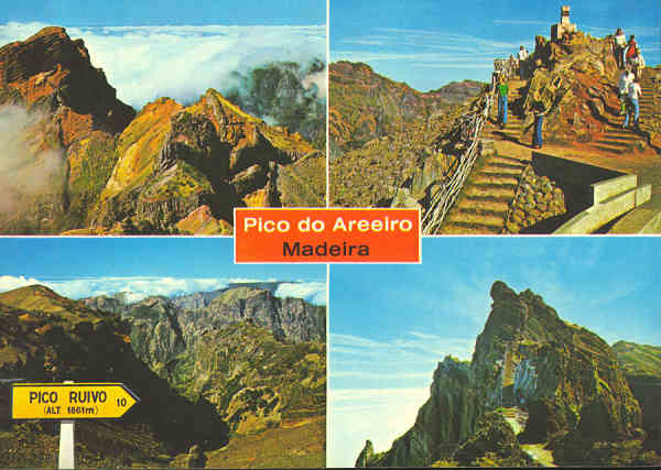 MD 217 - PICO DO AQREEIRO (Madeira) - Montanhas do interior - Ed. Hans Huber KG... - SD - Dim. 148x104 mm - Col. Gra�a Maia