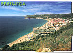 3DL-8094 - Sesimbra. Vista panor�mica da vila - Ed. DINTERNAL, LDA, Tel. (01)8681183, Foto �lvaro da SIlva Pereira - 1998 - Dim. 151x110 mm - Col. Gra�a Maia