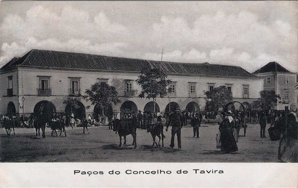 N� 4988 - Pa�os do Concelho (papel de fotografia) - Edi��o J. Vianna, Rua do Arsenal, 124, Lisboa - Dim. 140x88 mm  - Col. A.Monge da Silva (c. 1909)