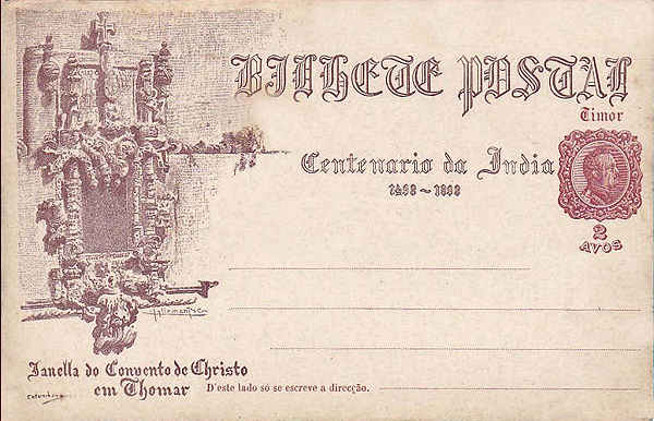 SN - Janella do Convento de Christo em Thomar, 1498-1898 Centen�rio da �ndia - Edi��o ???, 1898 - Dim. ??x?? cm - Col. ???