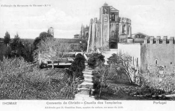 N� 5 - Convento de Cristo, Capella dos Templ�rios - Collec��o da Havaneza de Thomar - Dim. 140x90 mm - Col. A. Monge da Silva (cerca de 1903)