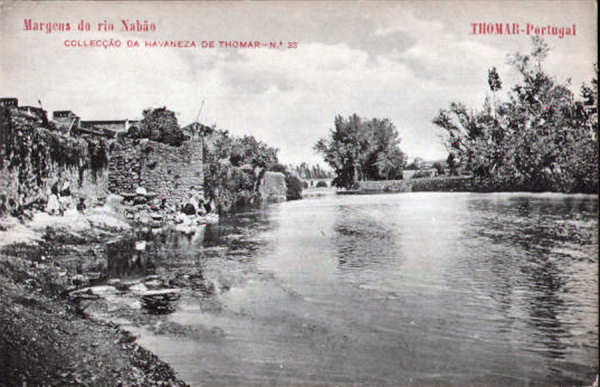 N� 33 - Margens do Rio Nab�o - Collec��o da Havaneza de Thomar - Dim. 139x88 mm - Col. A. Monge da Silva (cerca de 1903)