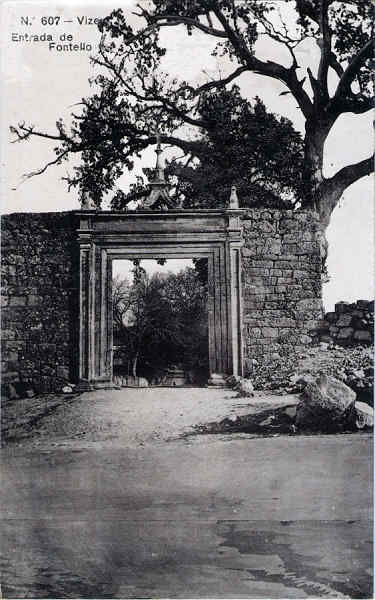 N� 607 - Entrada de Fontello - Editor Alberto Malva, Rua da Magdalena, 23, Lisboa - Dim. 138x86 mm - (papel fotogr�fico) - Col. A. Monge da Silva