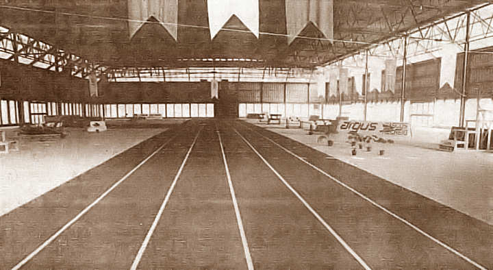 Inauguração da pista coberta em Aveiro.