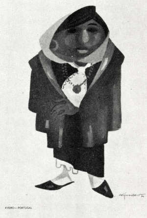 N.� 1 � Tricana de Aveiro do s�c. XIX - Edi��o da Comiss�o Municipal de Turismo de Aveiro - Col. Z� Penicheiro 1974 - Dimens�es: 10,4x15 cm - Col. HJCO. In: �Postais Ilustrados� do espa�o �Aveiro e Cultura�. (Clicar na imagem para ver o original a cores)