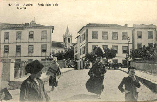 N.� 482 - AVEIRO Ponte sobre a ria - Edi��o Malva - SD - Dim 13,7x8,9 cm. - Col FMSarmento.