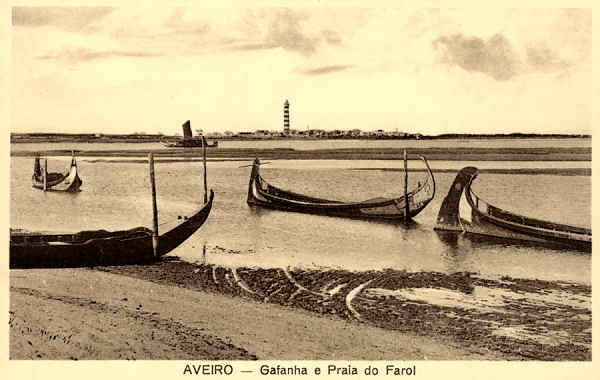 S/N - Aveiro Gafanha e Praia do Farol - Edi��o de Souto Ratolla, Aveiro - SD - Dimens�es 13,9x9 cm. - Col.  FMSarmento.