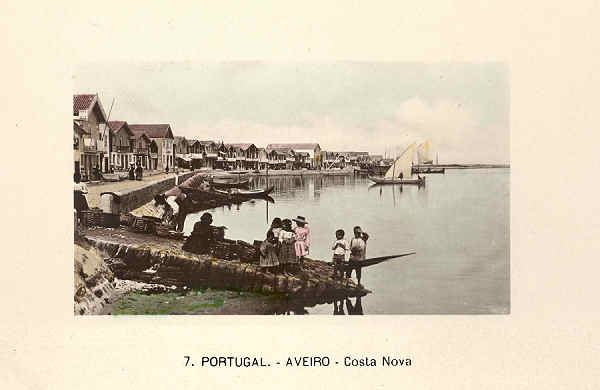 N.� 7 - PORTUGAL AVEIRO Costa Nova - Editor n�o indicado - SD - Dimens�es 14x9,1 cm. - Col.  FMSarmento.