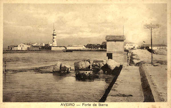 S/N - AVEIRO Forte da Barra - Edi��o de Souto Ratolla, Aveiro - SD - Dimens�es 13,9x9 cm. - Col.  FMSarmento.