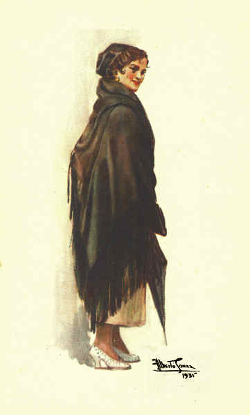 N.� 401 - Portugal Costume Aveiro - Alberto Souza, 1935 - SD - Dimens�es 14,3x8,7 cm. - Col.  FMSarmento.