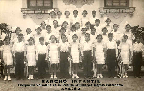 S/N - Rancho Infantil Companhia Volunt�ria de S. P�blico Guilherme Gomes Fernandes AVEIRO - Editor n�o indicado - SD - Dimens�es 13,8x8,8 cm. - Col.  FMSarmento.