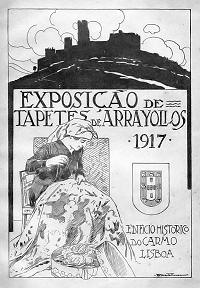 Exposi��o de Tapetes de Arraiolos de 1917. Clicar para ampliar.