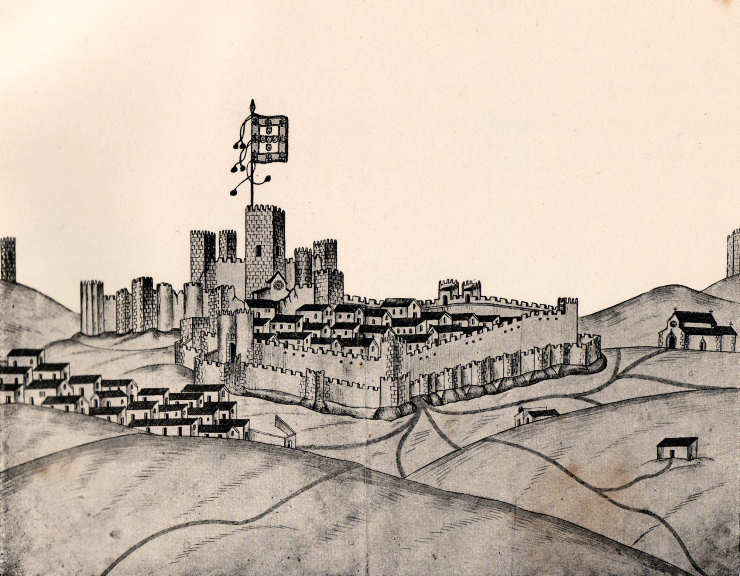 Serpa � Vista tirada da banda do oeste. Clicar para ampliar.
